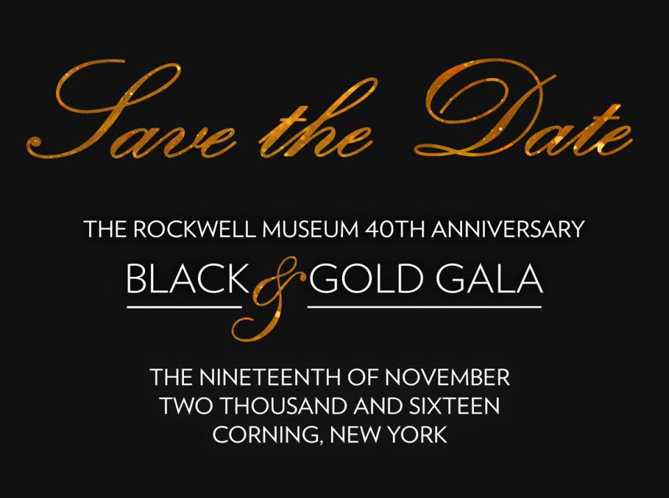 Black and Gold Gala courtesy of The Rockwell Museum