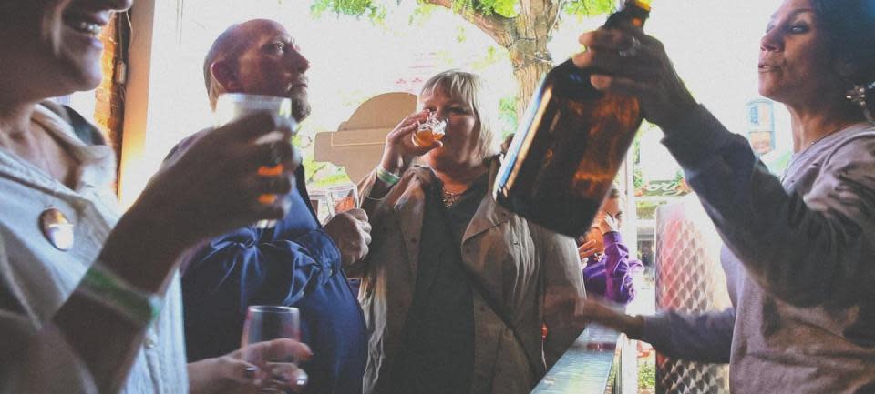 Bridge Street Bikes, Brews, and BBQ's courtesy of Corning's Gaffer District