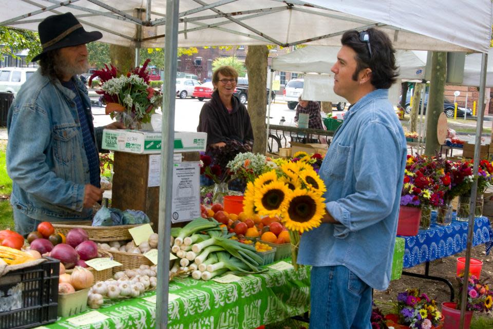Shopping at Farmers Market