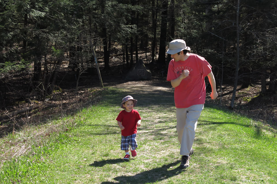 Baby J Hiking at Spencer Crest