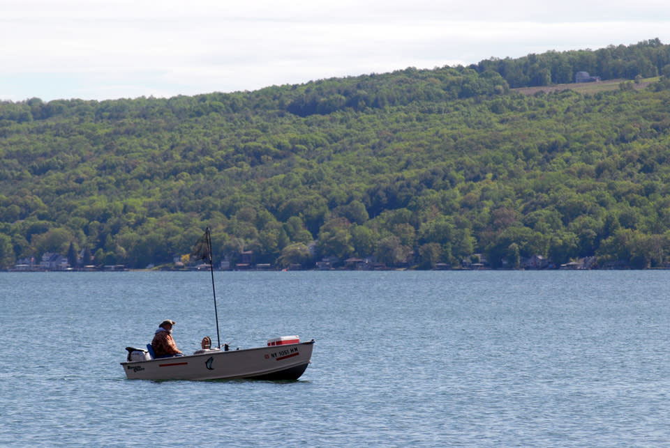 Early Morning Fishing on Keuka Lake