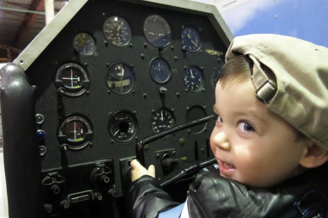 Baby J Having Fun at The Glenn H. Curtiss Museum