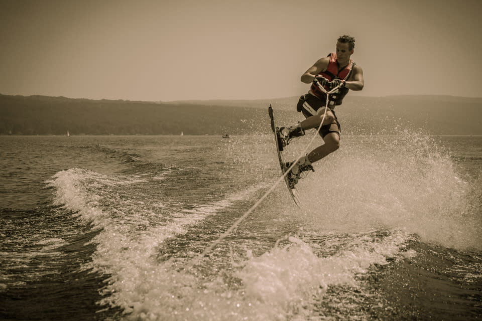 Waterskiing courtesy of Chris Brooks