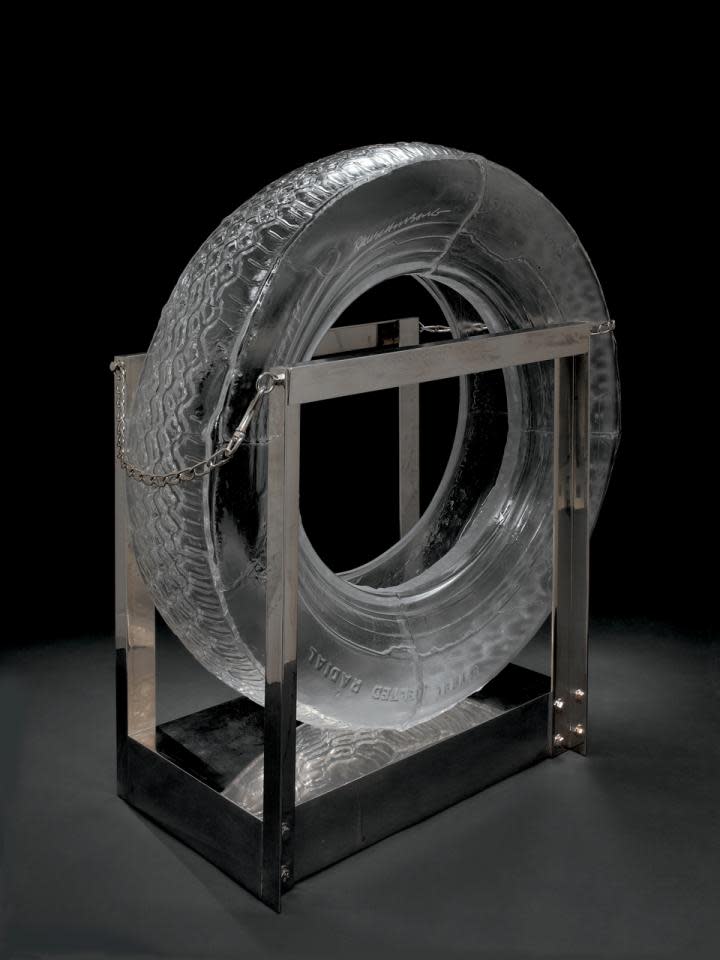 Tire by Robert Rauschenberg courtesy of The Corning Museum of Glass