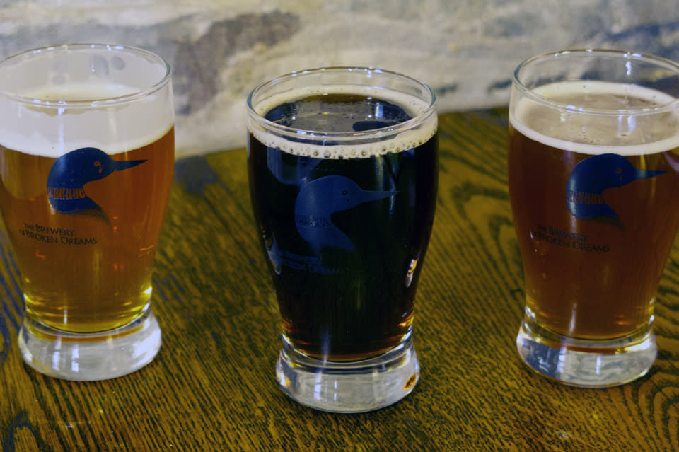 Brewery of Broken Dreams Flight of Craft Beers