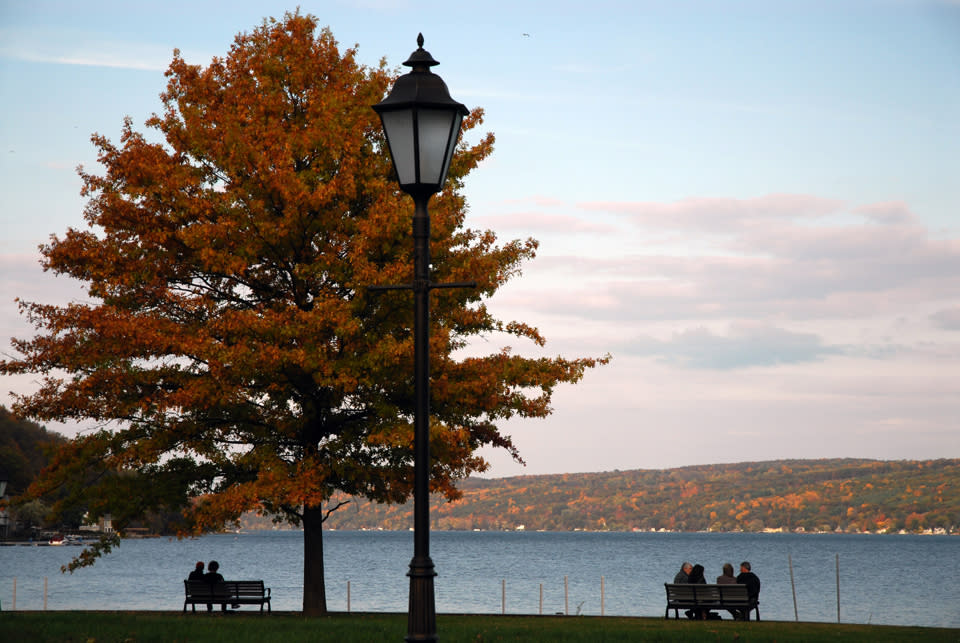 Hammondsport's Depot Park in Autumn
