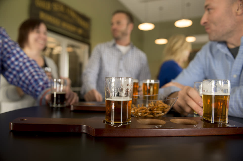 Friends Enjoying Brews at Steuben Brewing Company courtesy of Stu Gallagher