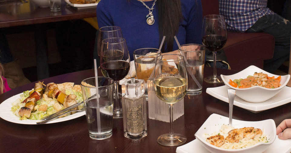 Friends Enjoying a Meal at Luna Mezza courtesy of Stu Gallagher