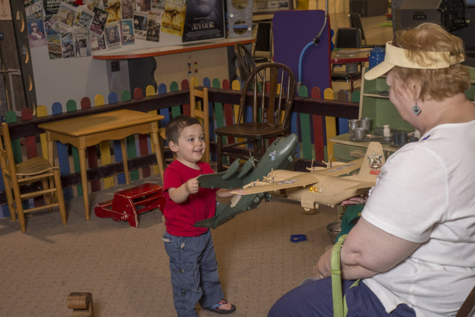 Baby J playing at Glenn H Curtiss Museum courtesy of Stu Gallagher