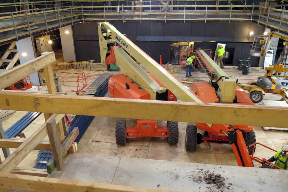 North Wing Expansion Hard Hat Tour - New Live Glassblowing Theater courtesy of The Corning Museum of Glass