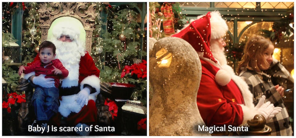 Magical Santa courtesy of Corning's Gaffer District