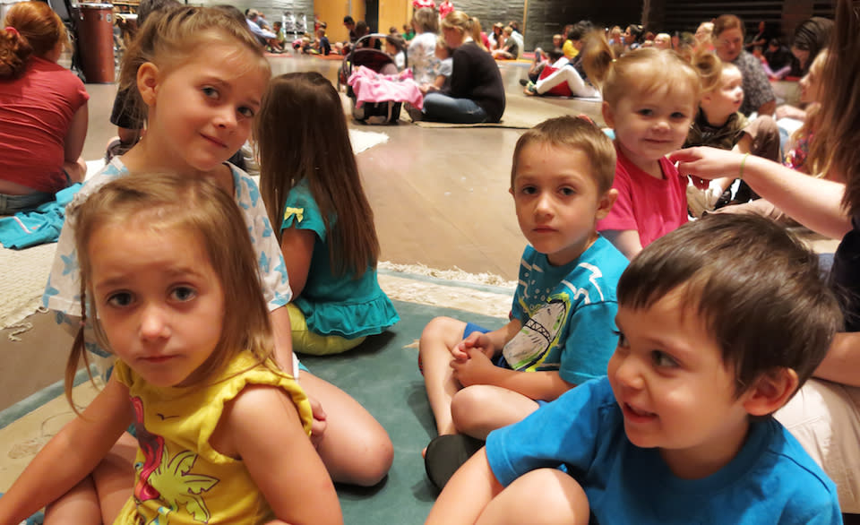 Snug as some kids on a rug at Little Gather