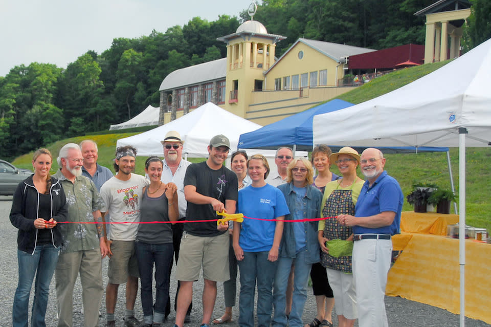 Ribbon Cutting for Farmers Market - photo by Ken Corey