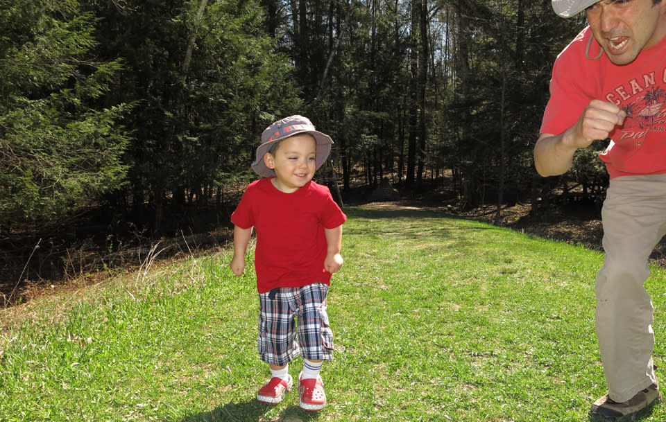 Now we're hiking at Spencer Crest Nature Center