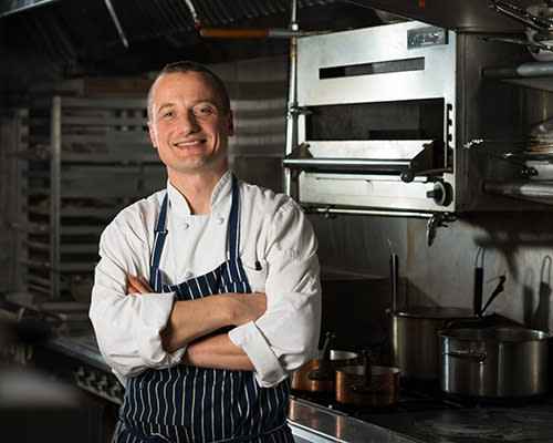 Executive chef Geoffroy Deconinck of Glenmere  Mansion. Photo by Jennifer May
