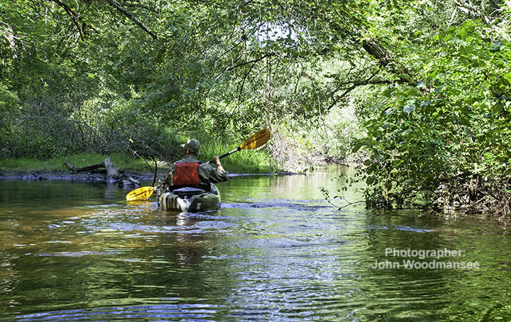 Kayaking Frying Pan Pond Arcadia John Woodmansee 8.25.14