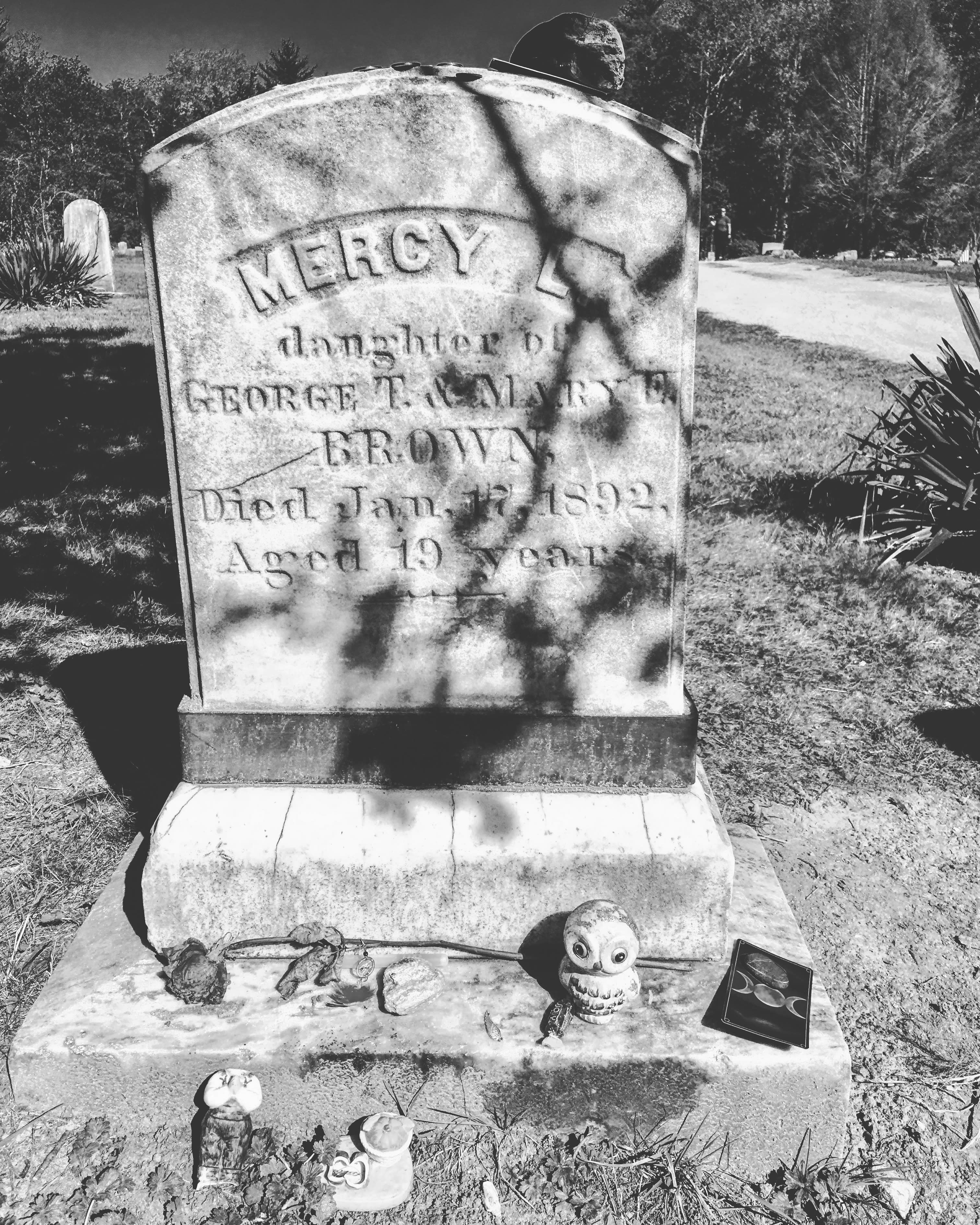 Mercy Brown Grave BW Faye Brown.jpg