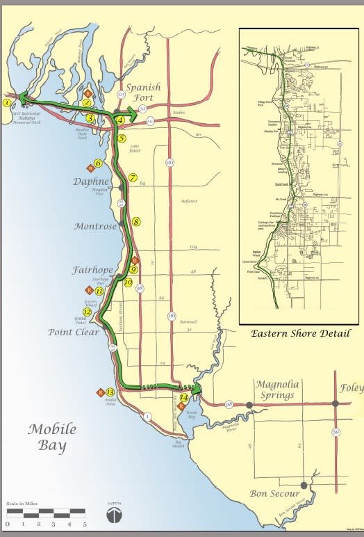 easter shore trail map