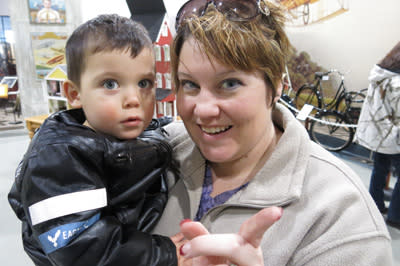 Erin and Baby J at the Glenn H Curtiss Museum Erin and Baby J at the Glenn H Curtiss Museum