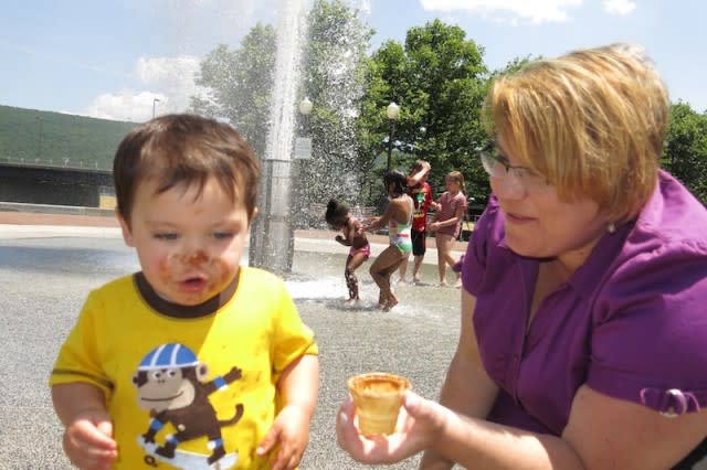 Enjoying a sunny, ice cream-filled day in Corning! Enjoying a sunny, ice cream-filled day in Corning!