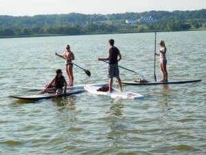 Paddle board adventure on Lake Geneva