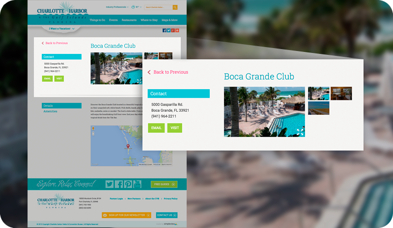 User-friendly Listings and Events Pages 