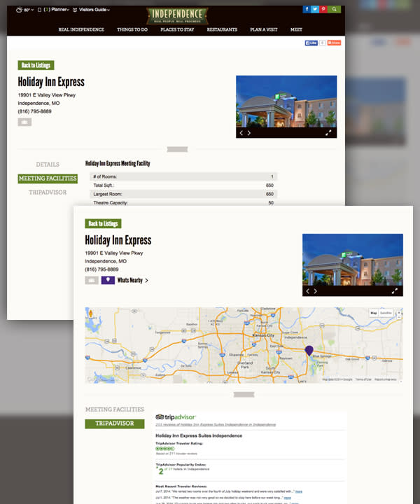 Visit Independence Listing Layout Visit Independence Listing Layout