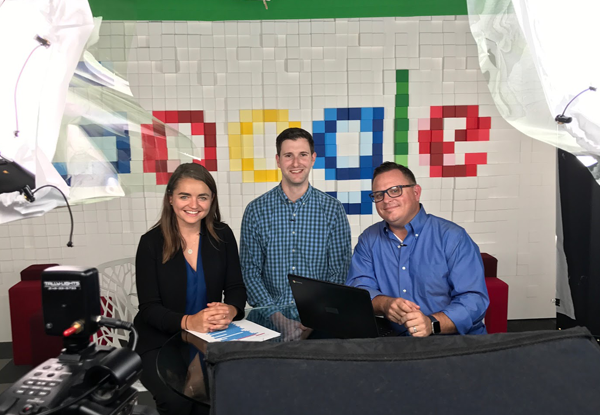 Nerd Alert (and proud of it!) Grant and Jason nerding out for the camera with Google's very own Jenny Lamb Nerd Alert (and proud of it!) Grant and Jason nerding out for the camera with Google's very own Jenny Lamb
