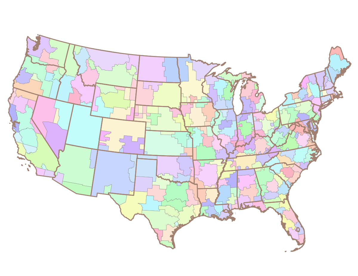 US Map Designated Market Areas