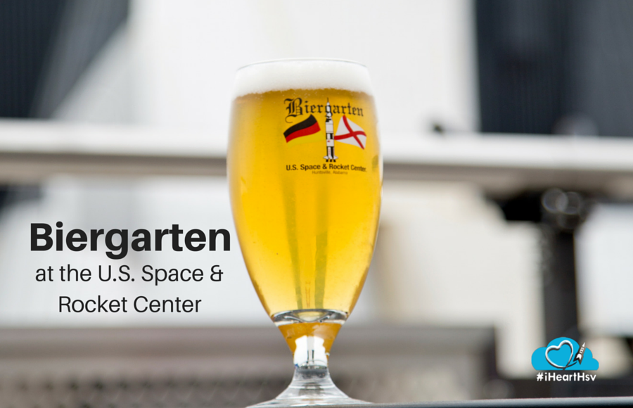 Biergarten at the U.S. Space & Rocket Center in Huntsville, Alabama via iHeartHsv.com