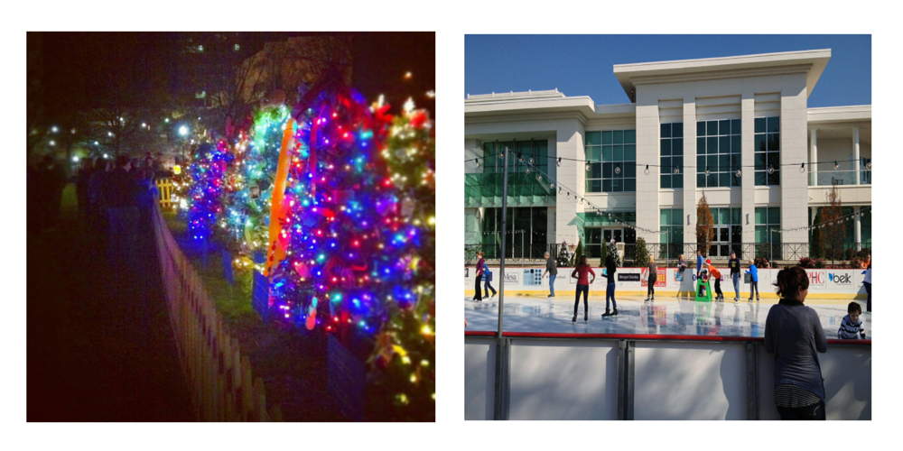 Tinsel Trail and Skating in the Park in Huntsville, Alabama