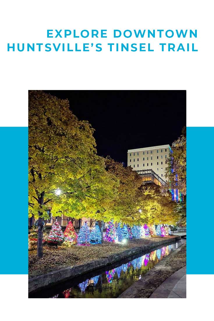 Downtown Huntsville's Tinsel Trail Live Christmas Trees in Big Spring