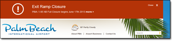 PBIA Warning Bar PBIA Warning Bar