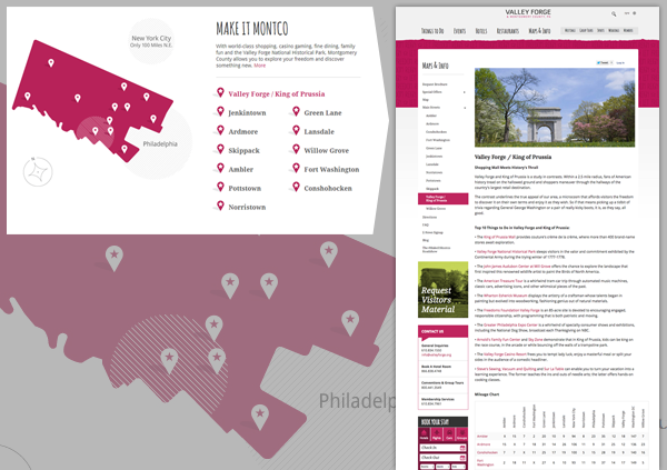 Valley Forge CVB Interactive Map