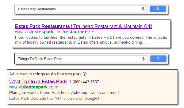 Estes Park Search Examples 2013