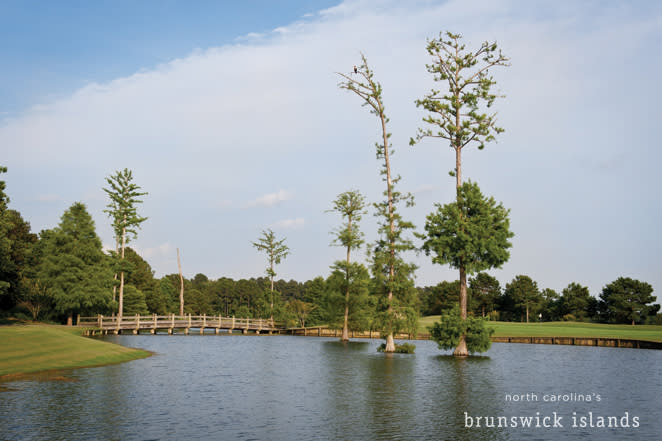 Crow Creek Golf Course 8th hole in the Brunswick Islands