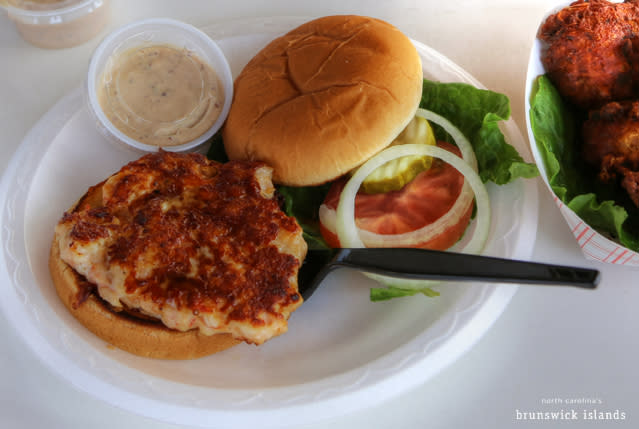 Shrimp Burger Holden Beach Provisions