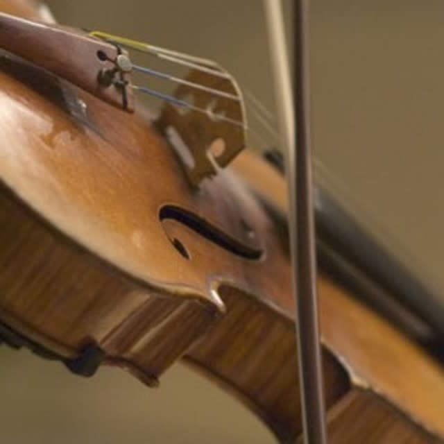 Broyhill Chamber Ensemble closeup of violin