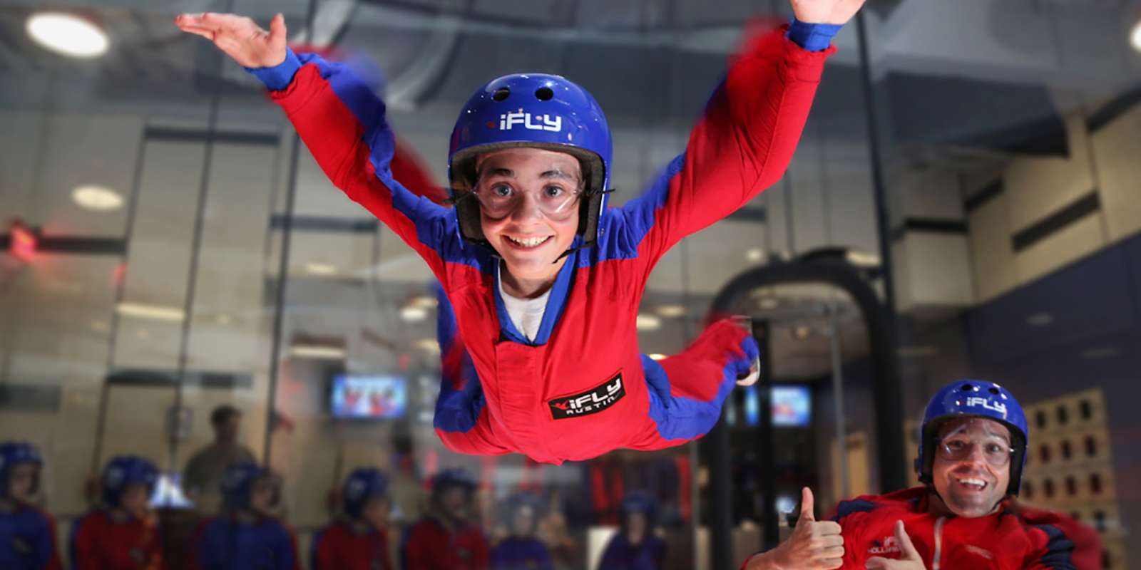 Kids fun at iFly indoor skydiving