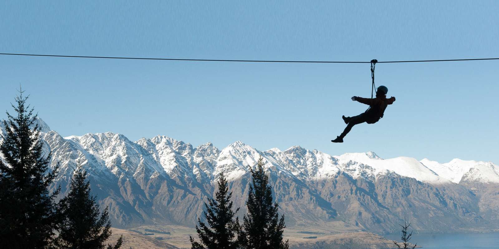 Ziptrek Ecotours Queenstown Winter Silhouette