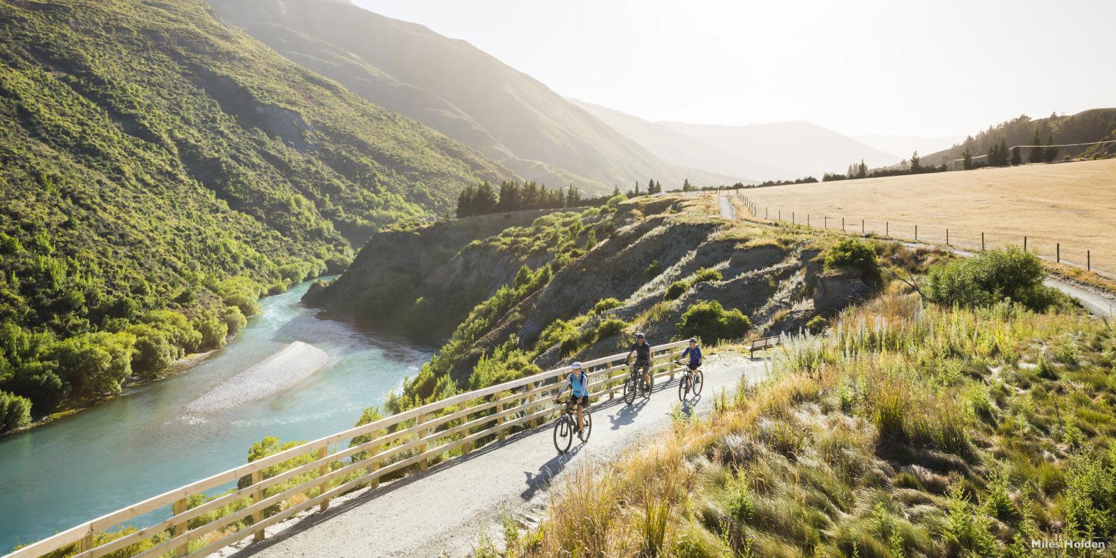 Biking in Gibbston Valley