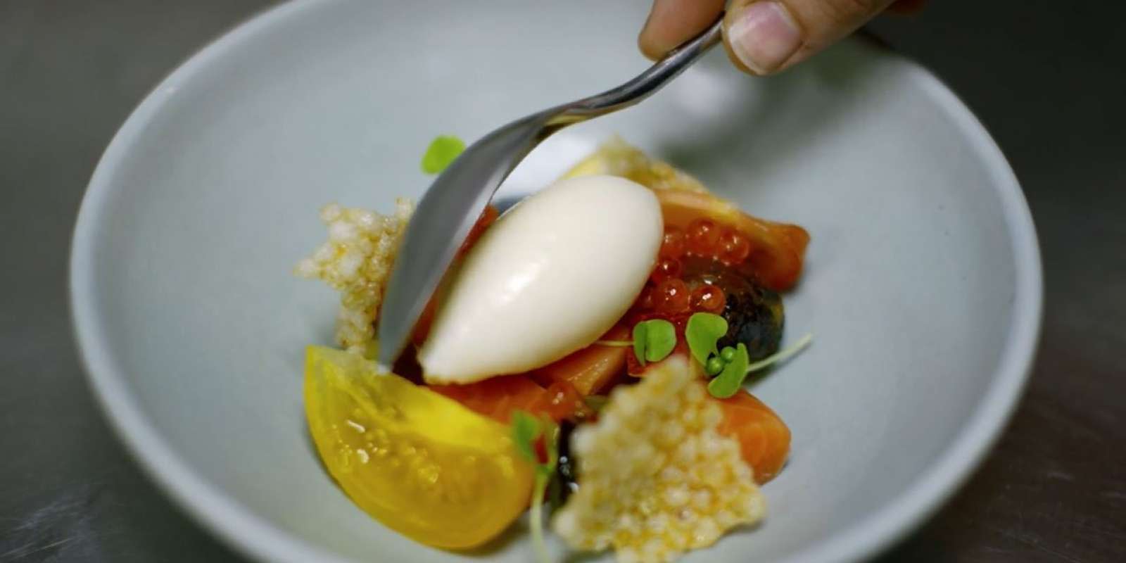Beautifully plated food