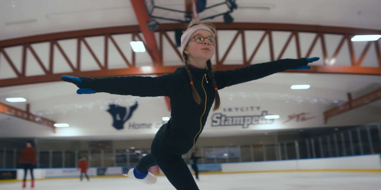 Girl Figure Skating at Queenstown Ice Arena