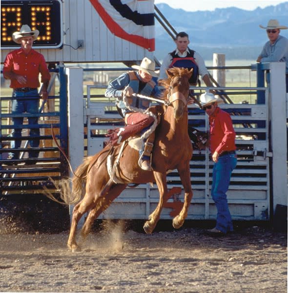 A rodeo in the Bryce Canyon area. 
