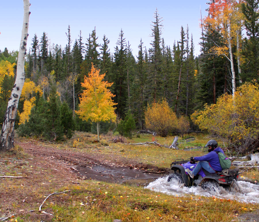 ATV riding in fall colors