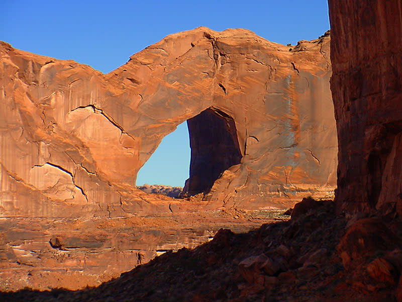 An arch formation in the Grand Staircase Escalante National Monument.