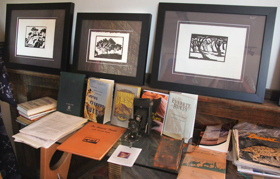 A collection of Everett Reuss art and artifacts.  - Escalante, Utah.