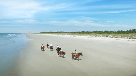 horseback riding at Inlet Point Plantation