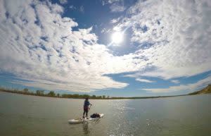 paddleboarding 