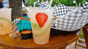 Fresh strawberry lemonade